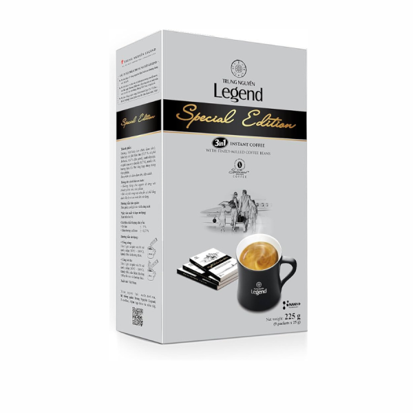 Trung Nguyen Legend Special Edition 3-in-1 Instant Coffee – 9 Premium Sachets (225g) | Authentic Vietnamese Coffee