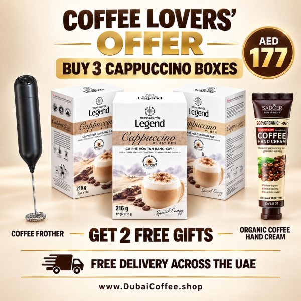 Cappuccino Coconut Bundle offer for coffee lovers of UAE